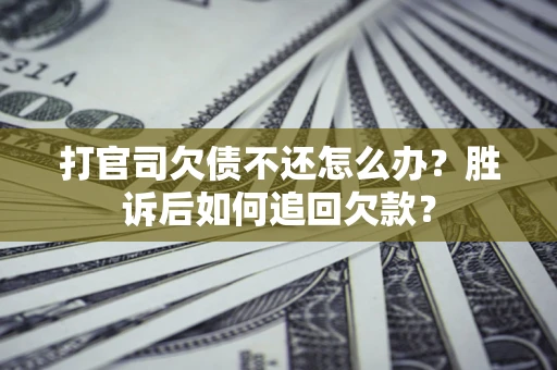北京打官司欠债不还怎么办？胜诉后如何追回欠款？