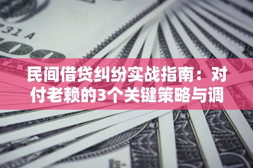 北京民间借贷纠纷实战指南：对付老赖的3个关键策略与调解盲区解析