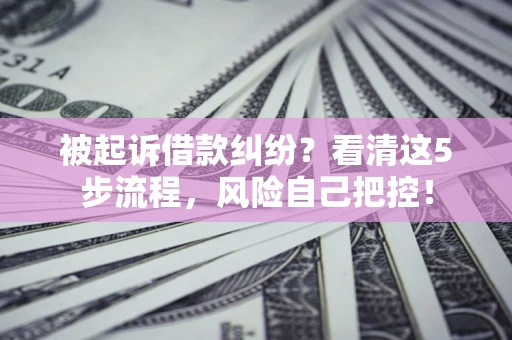 北京被起诉借款纠纷？看清这5步流程，风险自己把控！