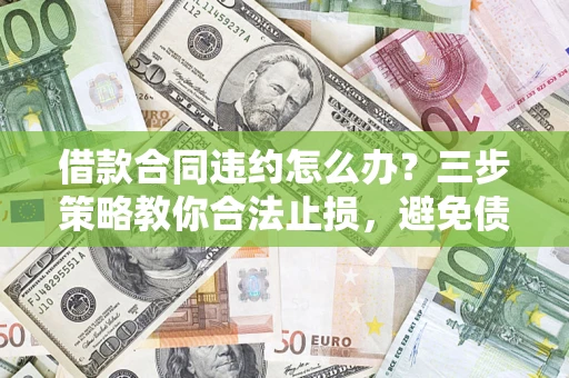 北京借款合同违约怎么办？三步策略教你合法止损，避免债务危机升级