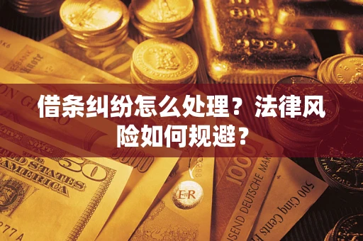 北京借条纠纷怎么处理？法律风险如何规避？