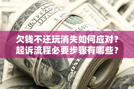 北京欠钱不还玩消失如何应对？起诉流程必要步骤有哪些？